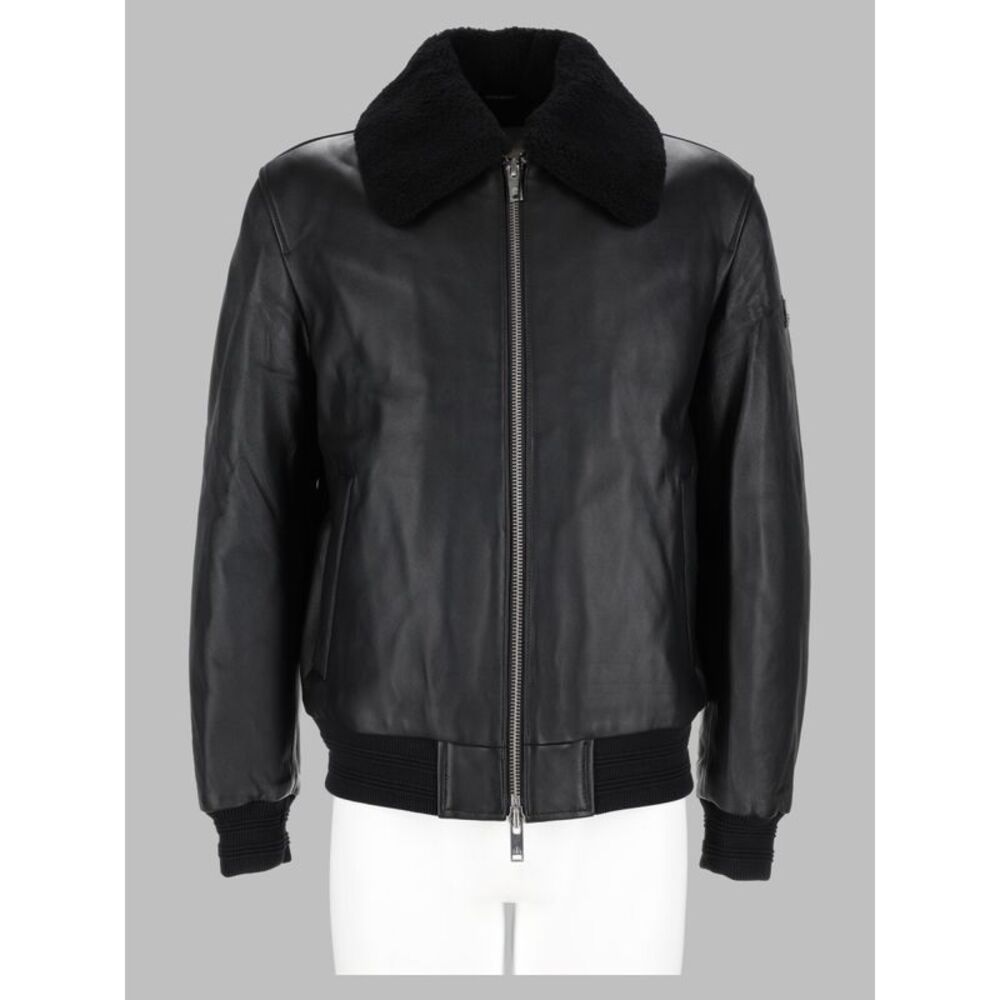 Moose Knuckles Men Bomber "Toba" In Pelle